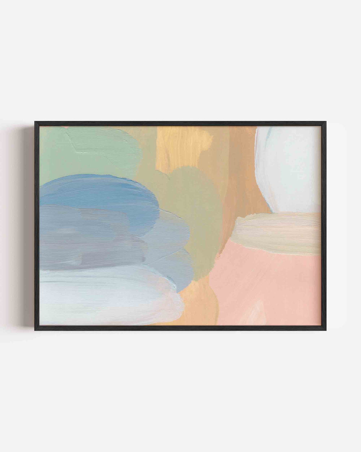 Abstracte vormen – schilderkunst landscape poster als wanddecoratie