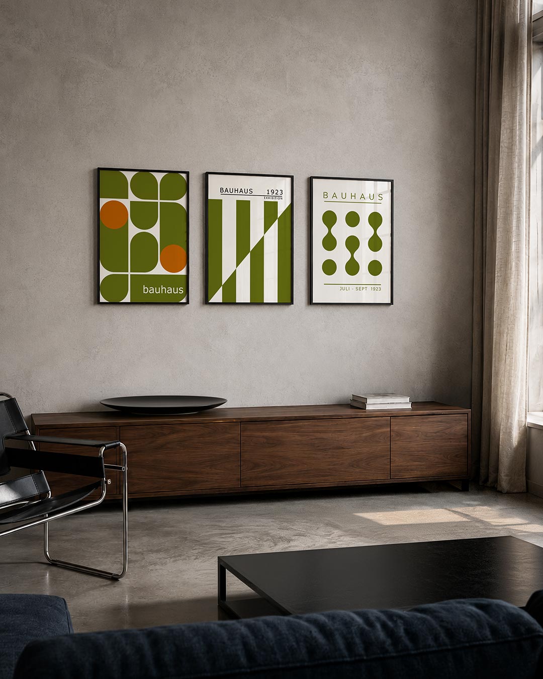 Vormen en vlakken posterset – tweede productweergave – deze posterset in drie delen toont een speelse combinatie van