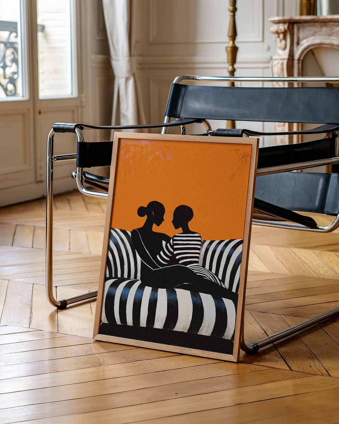 Stijlvolle Silhouetten – zomerse wandkunst als portret poster