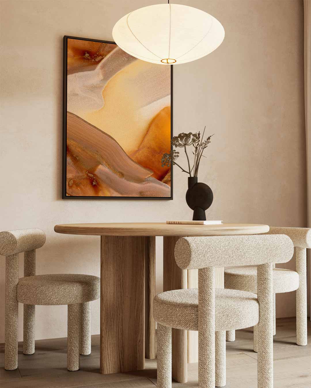 Natuurlijke Warmte – modern portret kunstwerk van WallArtistic