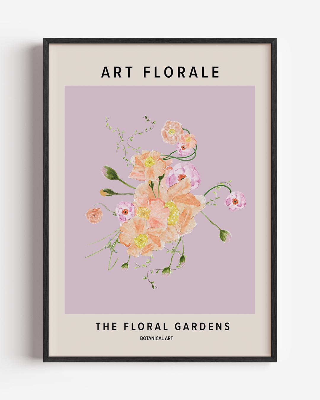 Bloemenpracht – boheme portret poster als wanddecoratie