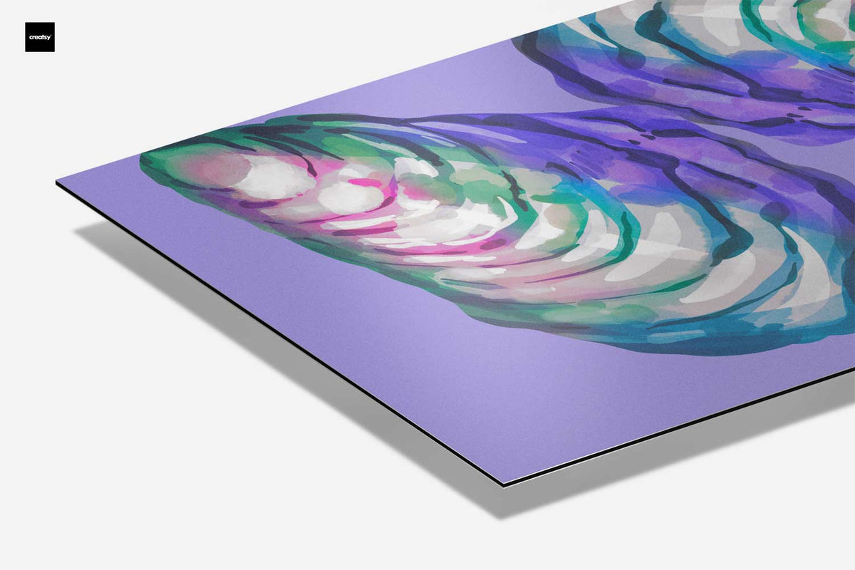 Kleurrijke Abstracte Oesters – canvas kunstwerk als wanddecoratie
