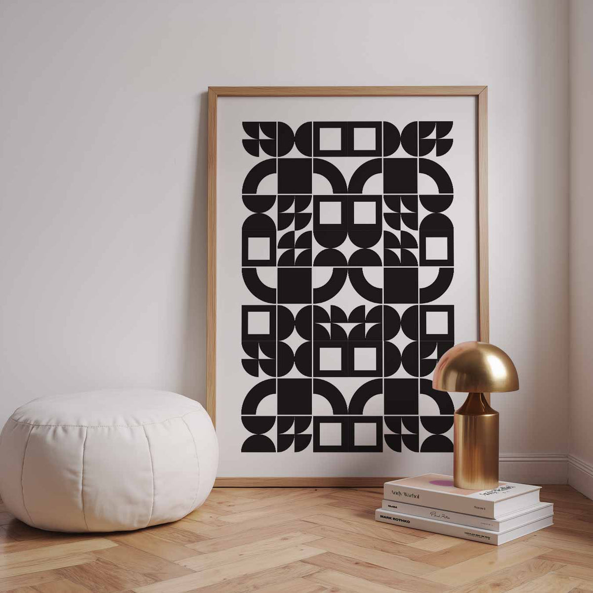 Moderne Geometrische Kunstposter – dieren poster in staand formaat