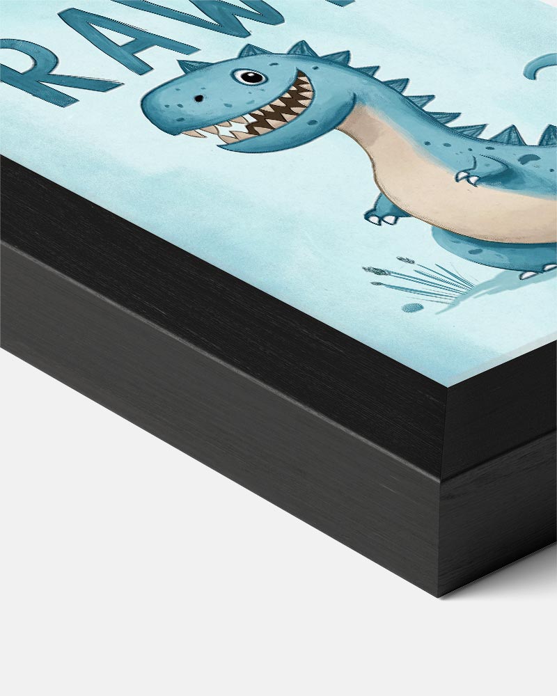 Schattige Dino "Rawr" – kids portret poster, afbeelding 7