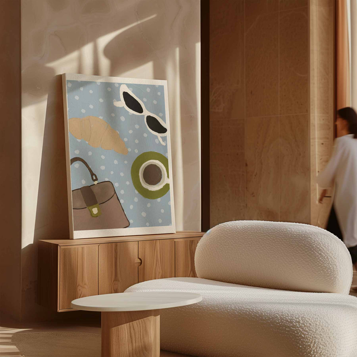 Parisian Morning Vibes – dibond wanddecoratie in staand formaat
