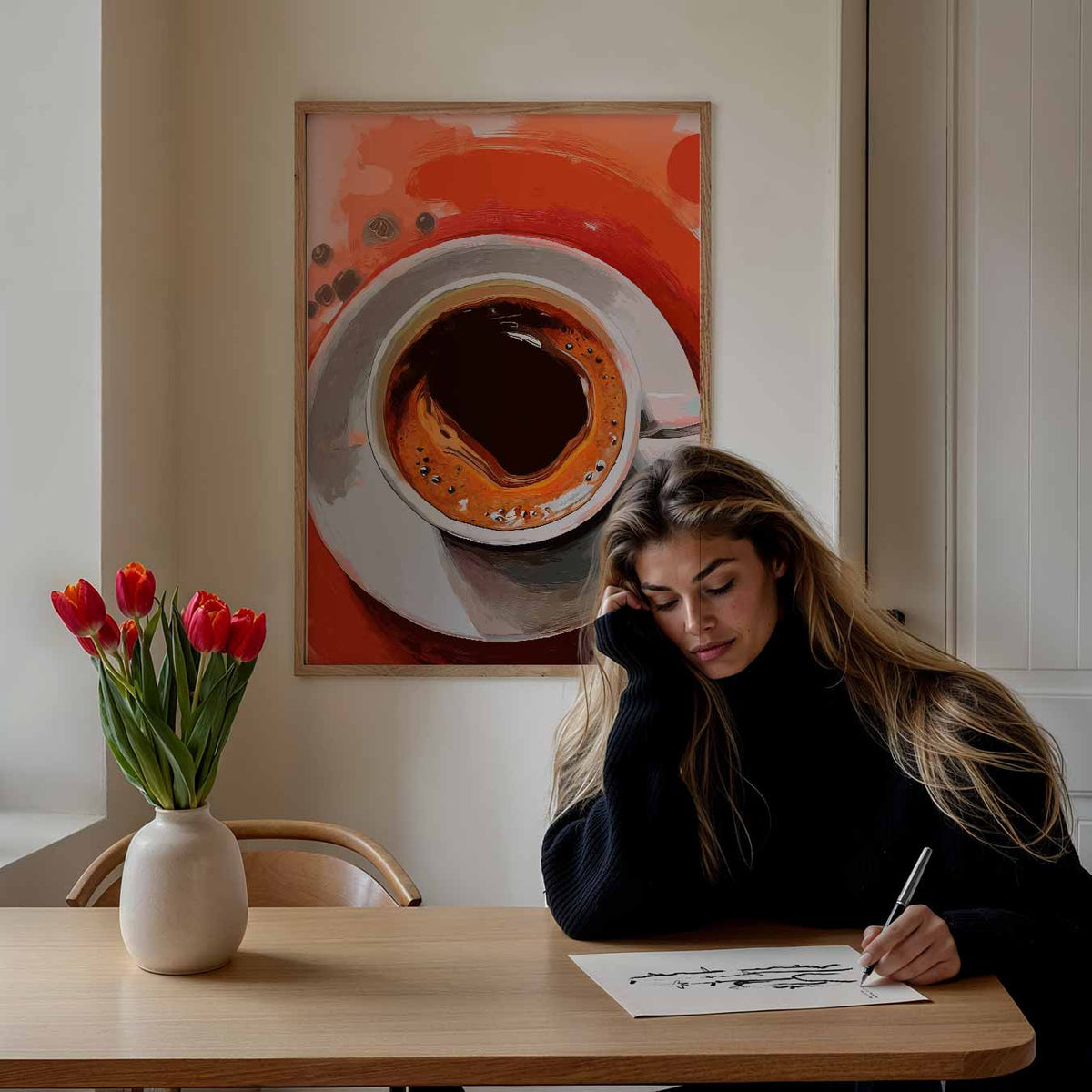 Espresso Bliss Art – keuken portret poster, afbeelding 7