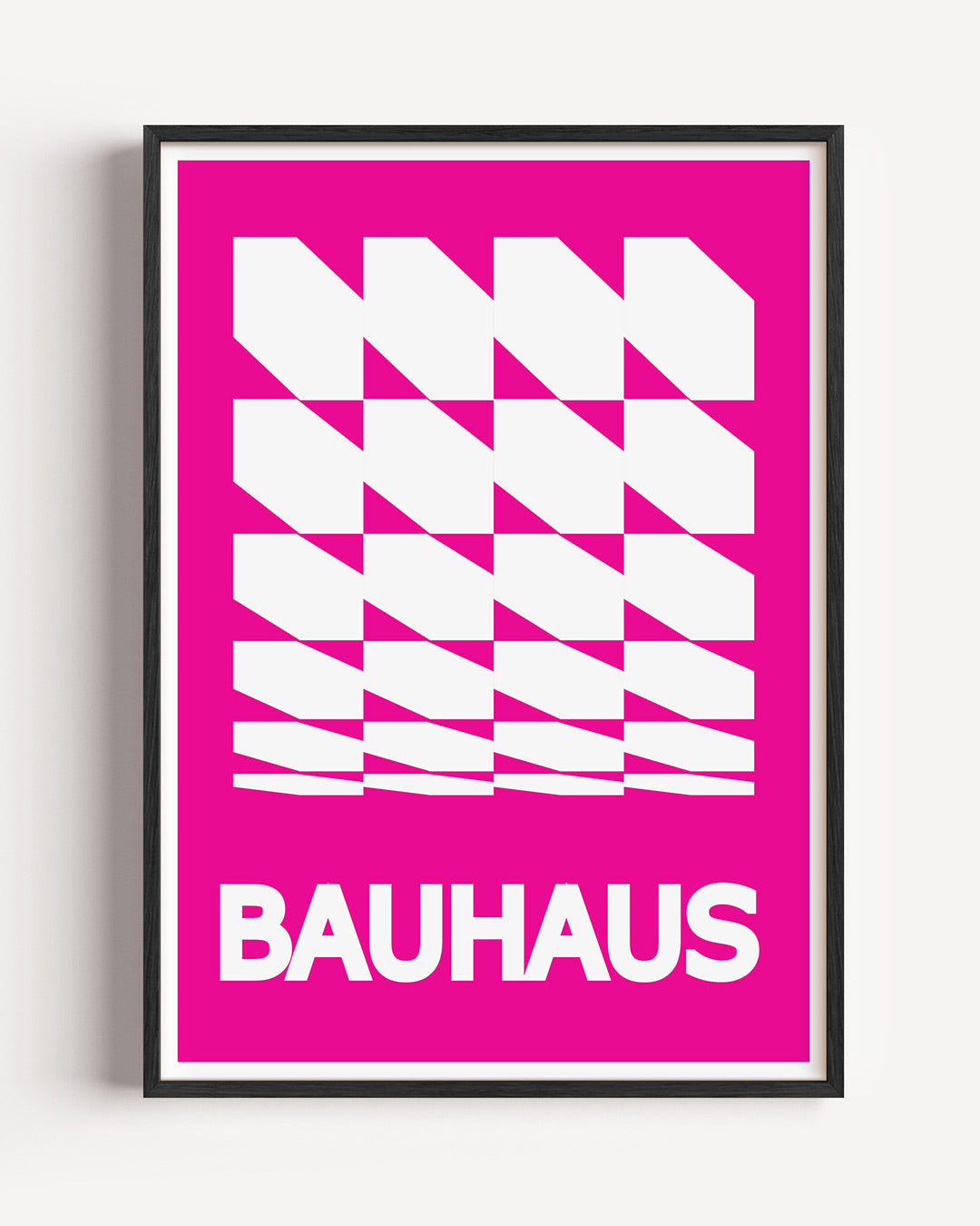 Vorm en ritme – staande Bauhaus poster als wanddecoratie