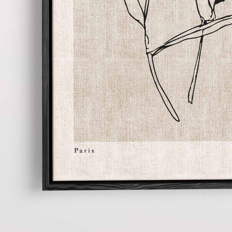 Botanische Schetswandeling – plexiglas kunstwerk als wanddecoratie