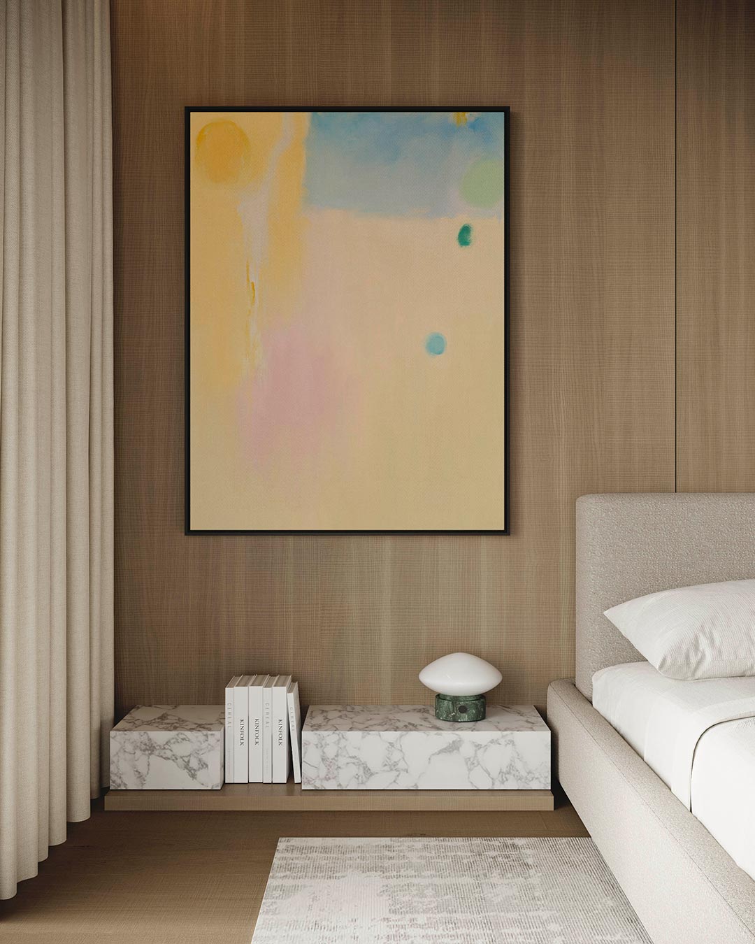 Kleurrijke vormen – staand wanddecoratie kunstwerk
