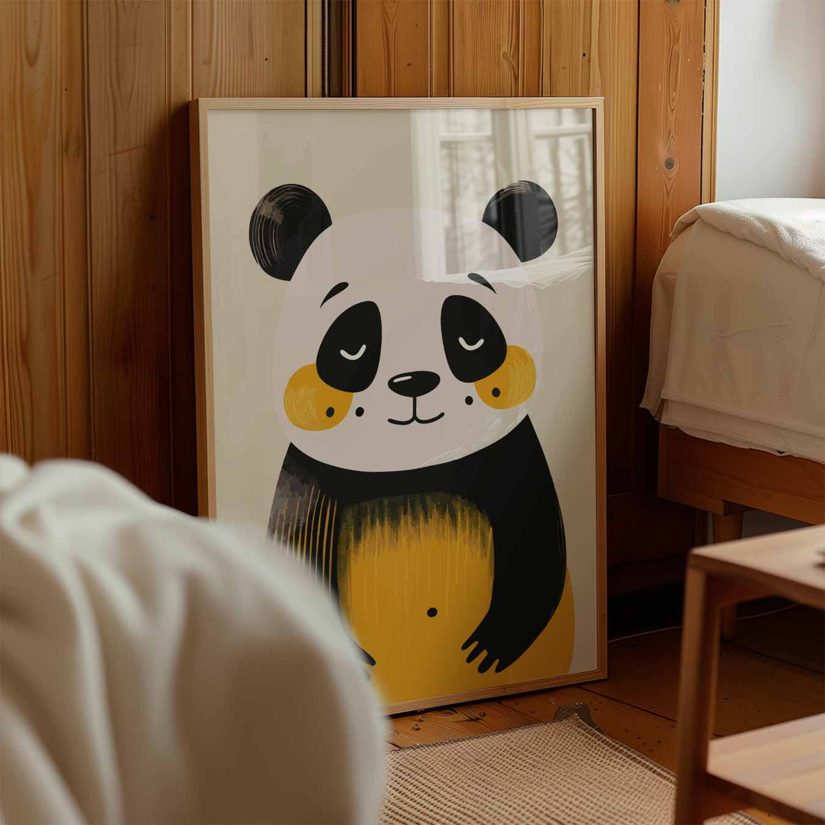 Schattige Dromerige Panda – kinderposter in staand formaat
