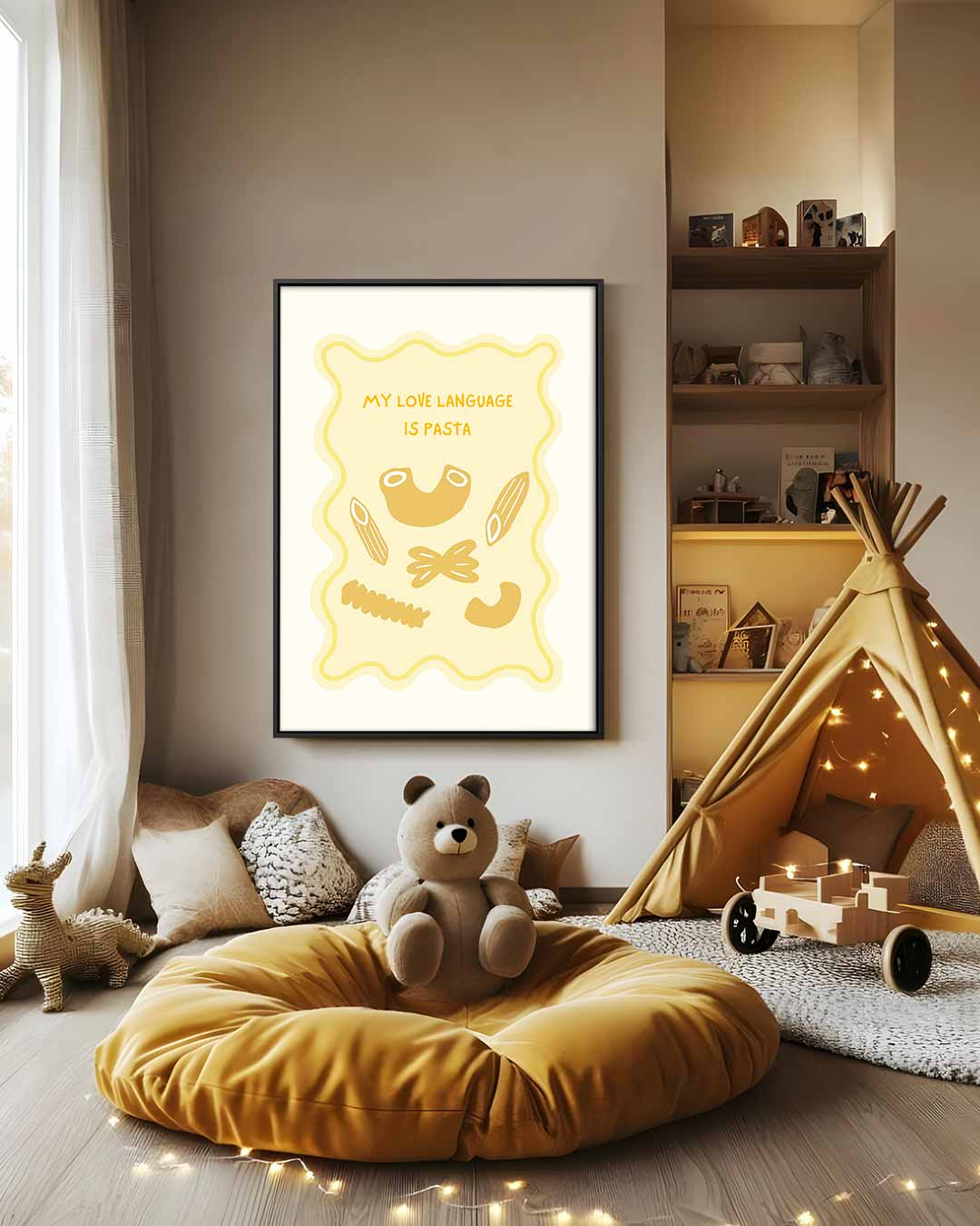 Pasta Liefde – modern portret kunstwerk van WallArtistic