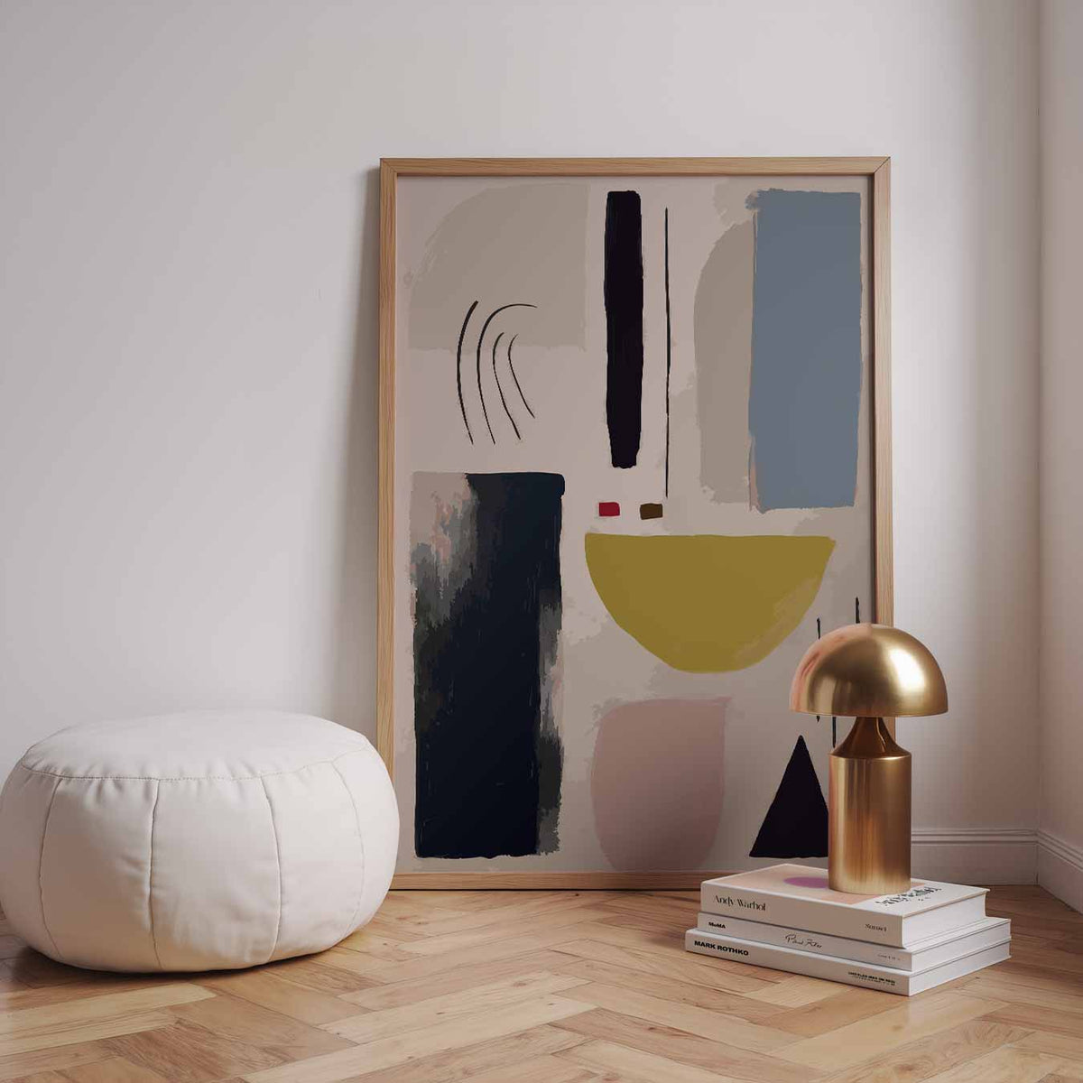 Moderne Abstracte Kunstposter – staande kleurrijke abstracte wanddecoratie van WallArtistic