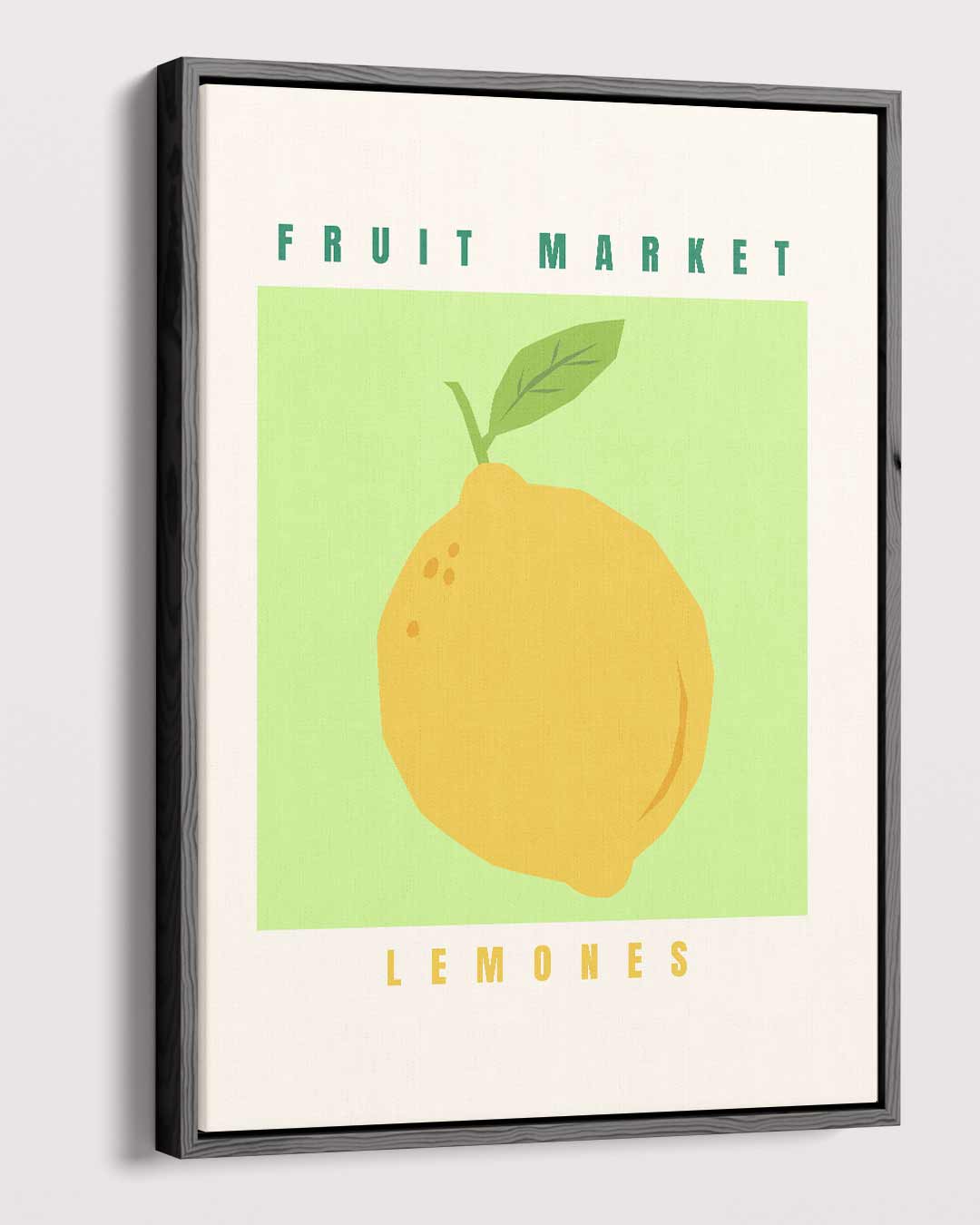 Fruit Market Lemons Poster – modern portret kunstwerk van WallArtistic