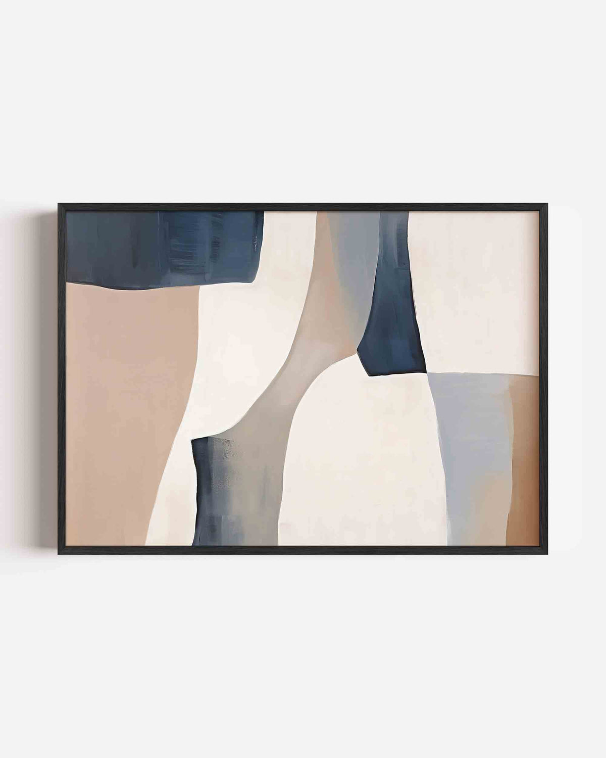 Abstracte vormen – kleurrijke abstracte landscape poster als wanddecoratie