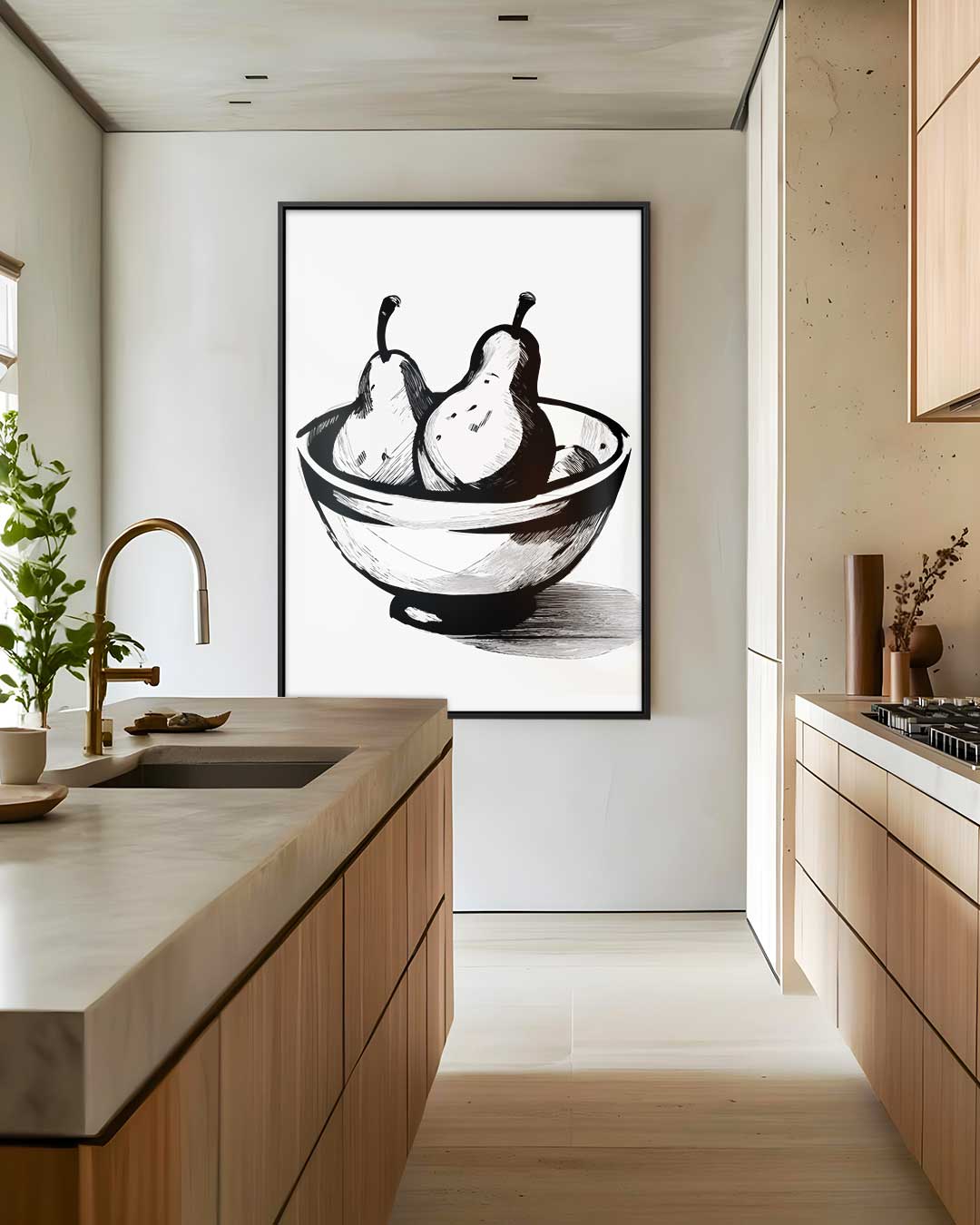 Peren in Stijlvolle Schaal – staand kunstwerk voor modern interieur