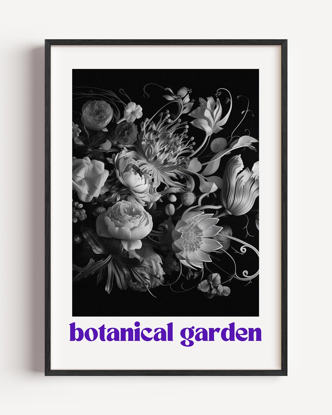 Botanische Tuin – typografie portret poster als wanddecoratie
