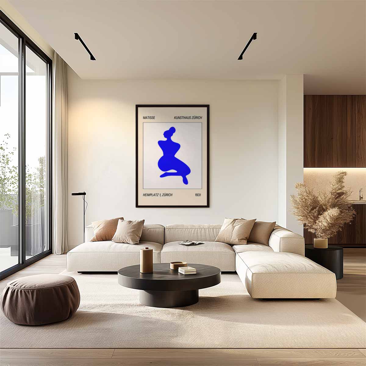 Abstracte Dansende Vrouw – dibond wanddecoratie in staand formaat