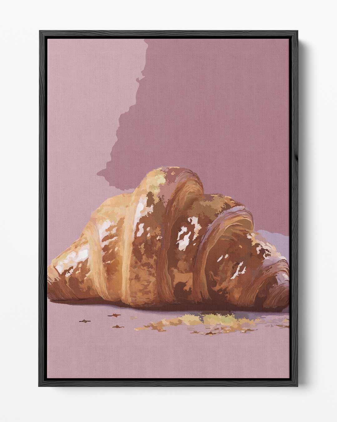 Croissantje in Kunst – portret kunstwerk als wanddecoratie