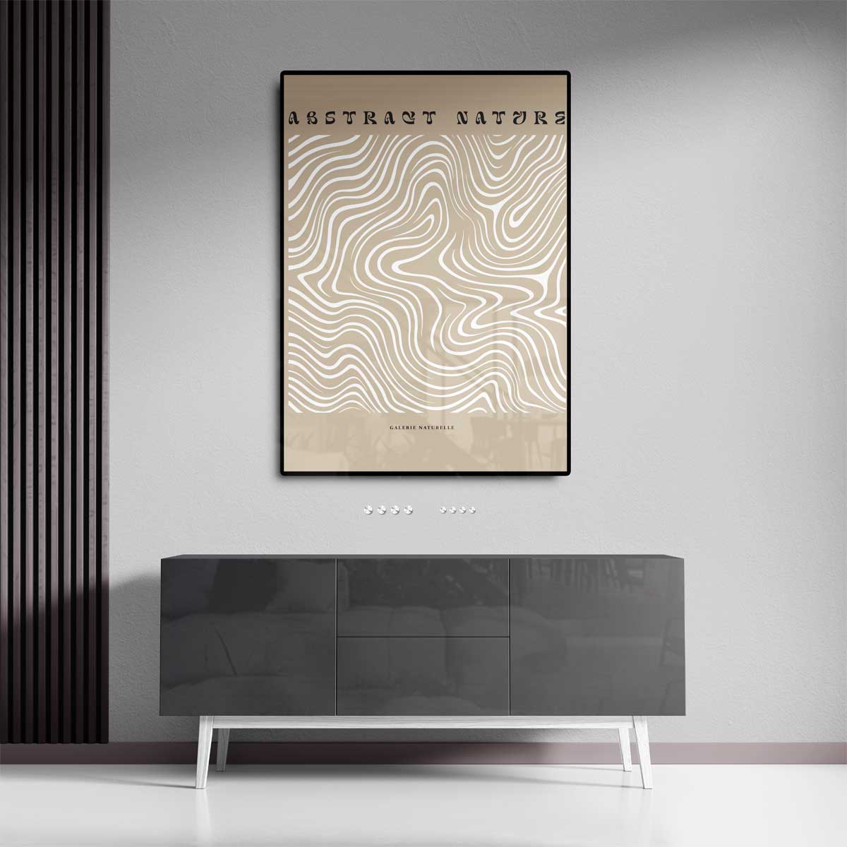 Abstracte Natuurpatronen Kunstprint – staand kunstwerk voor modern interieur