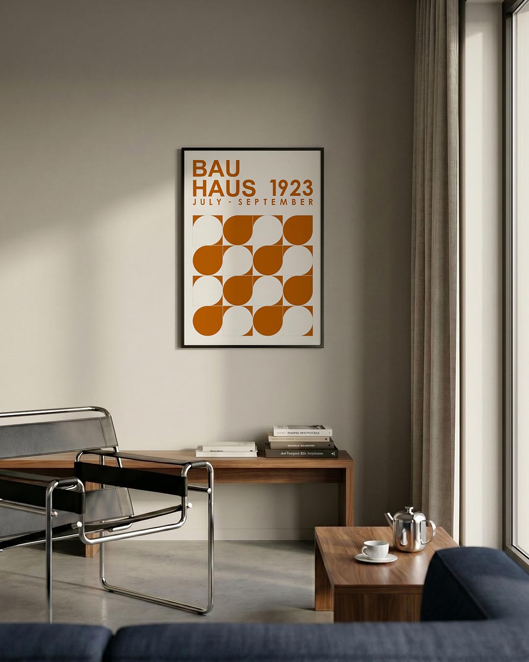  – staande Bauhaus poster voor aan de muur