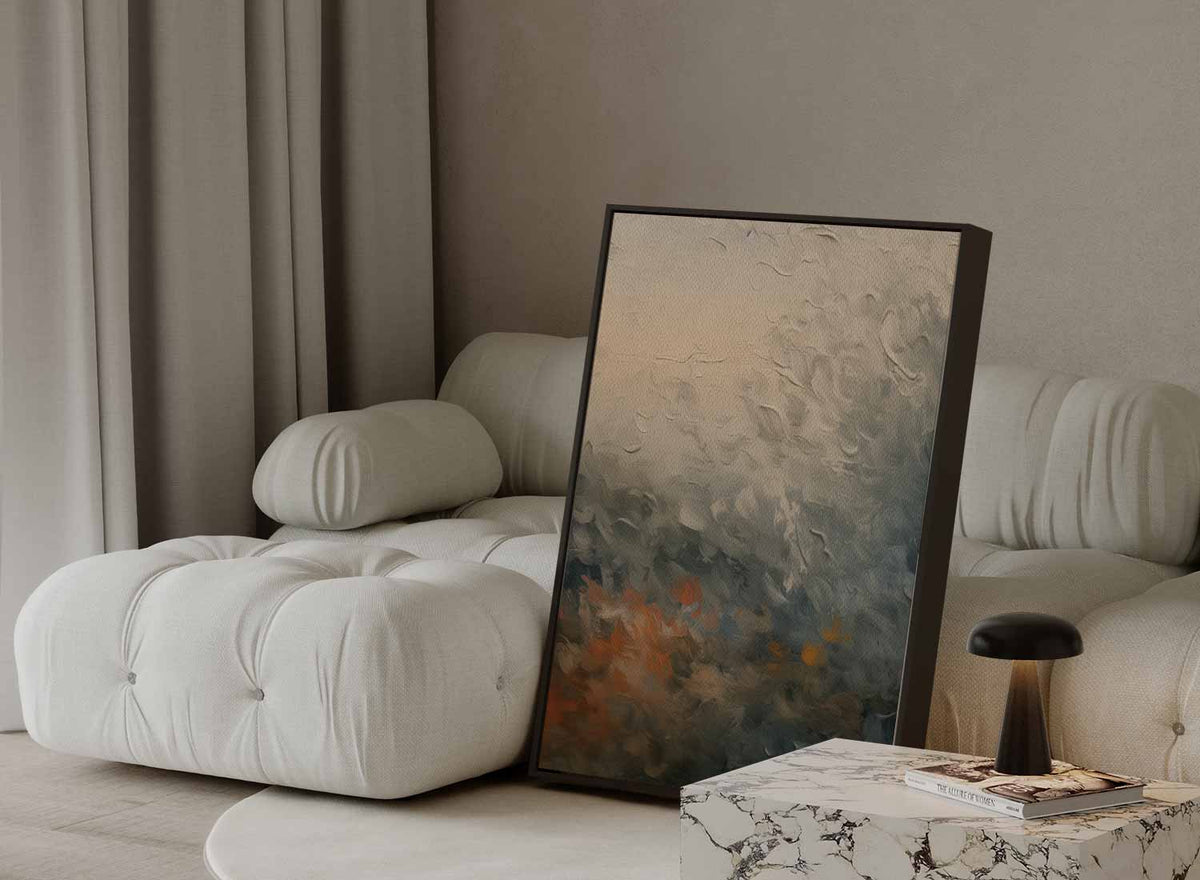 Kleurrijke Zonsopgang in Abstractie – staande wandkunst voor woonkamer of interieur