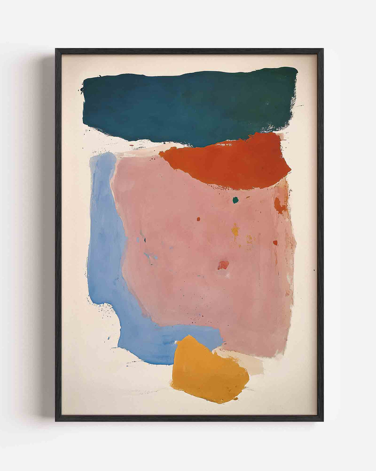 Abstracte vormen – hedendaagse illustratie portret poster als wanddecoratie