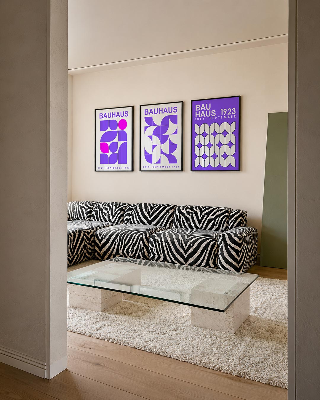 Vorm en kleur posterset – tweede productweergave – deze posterset in drie delen toont een speelse combinatie