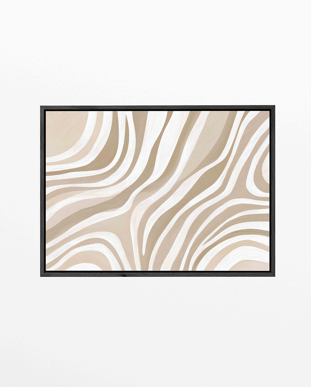 Golvende lijnen – Liggende wanddecoratie – liggend abstract kunstwerk