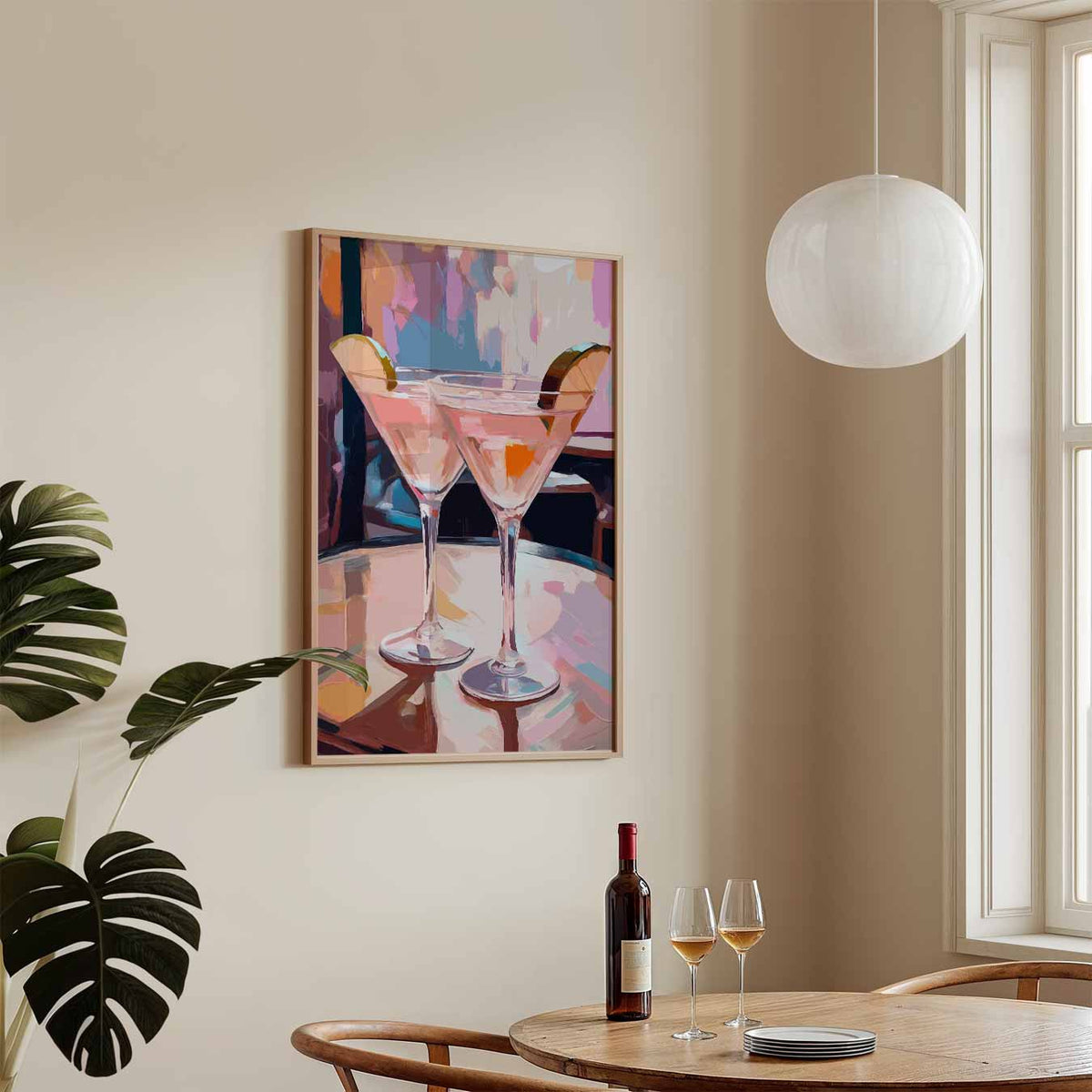 Cocktail Avond Vibes – keukenposter in staand formaat