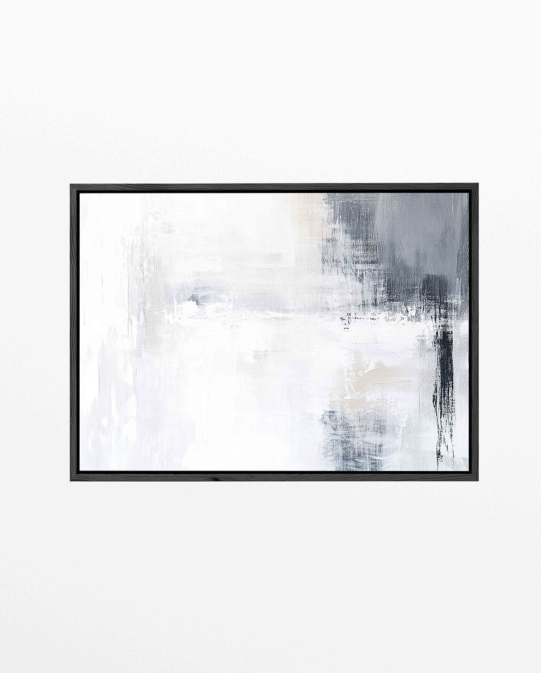 Rustige kleurencompositie – liggend abstract kunstwerk