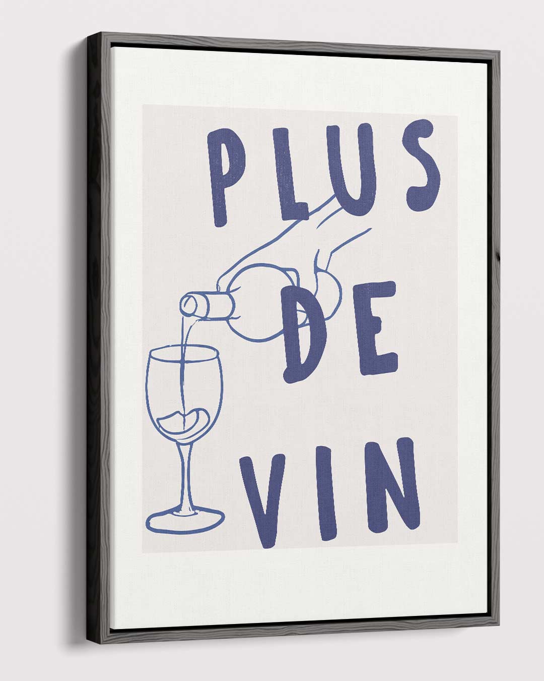 Plus de Vin Wijnposter – dibond kunstwerk als wanddecoratie