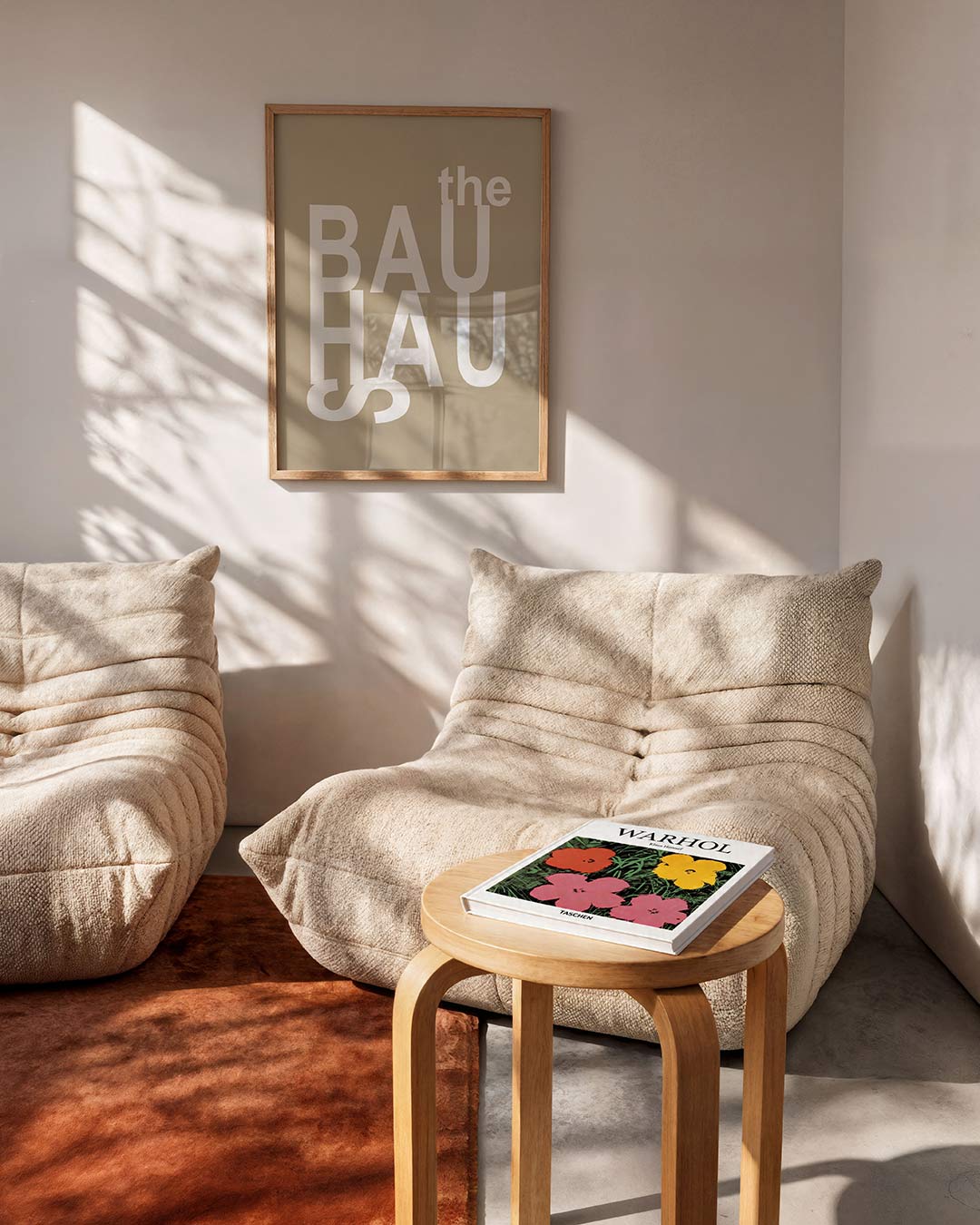 Typografisch spel – moderne Bauhaus wandkunst als poster