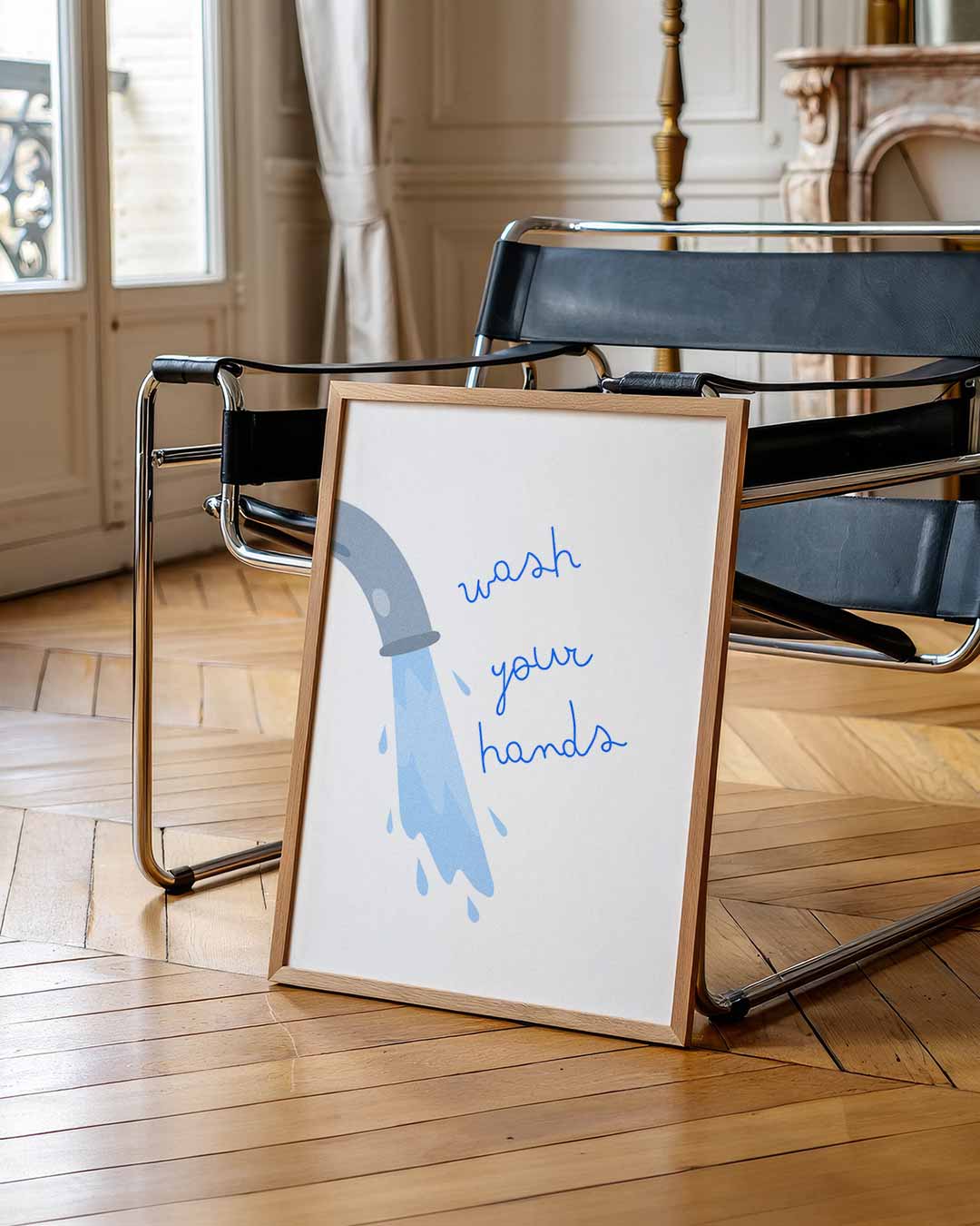Stijlvolle Handen Was – quote poster als inspirerende wanddecoratie