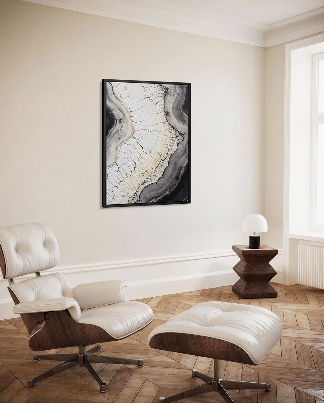 Organische lijnen – staand wanddecoratie kunstwerk