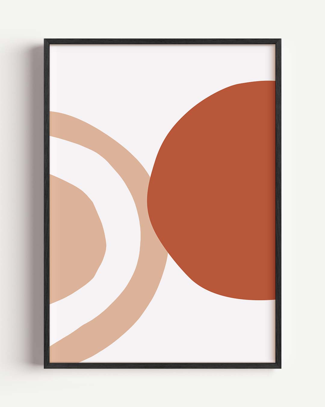 Abstracte Aardetinten – abstracte portret poster als wanddecoratie