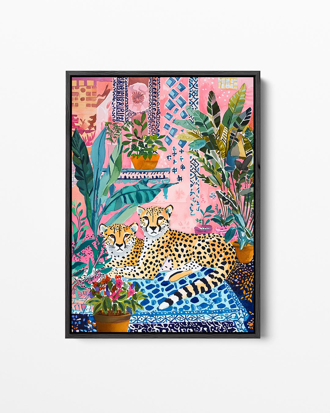 Exotische dieren en planten – staand wanddecoratie kunstwerk