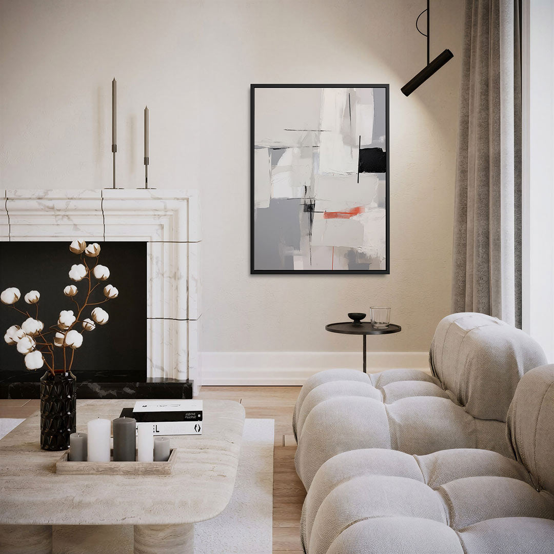 Geometrische vlakken – staand wanddecoratie kunstwerk