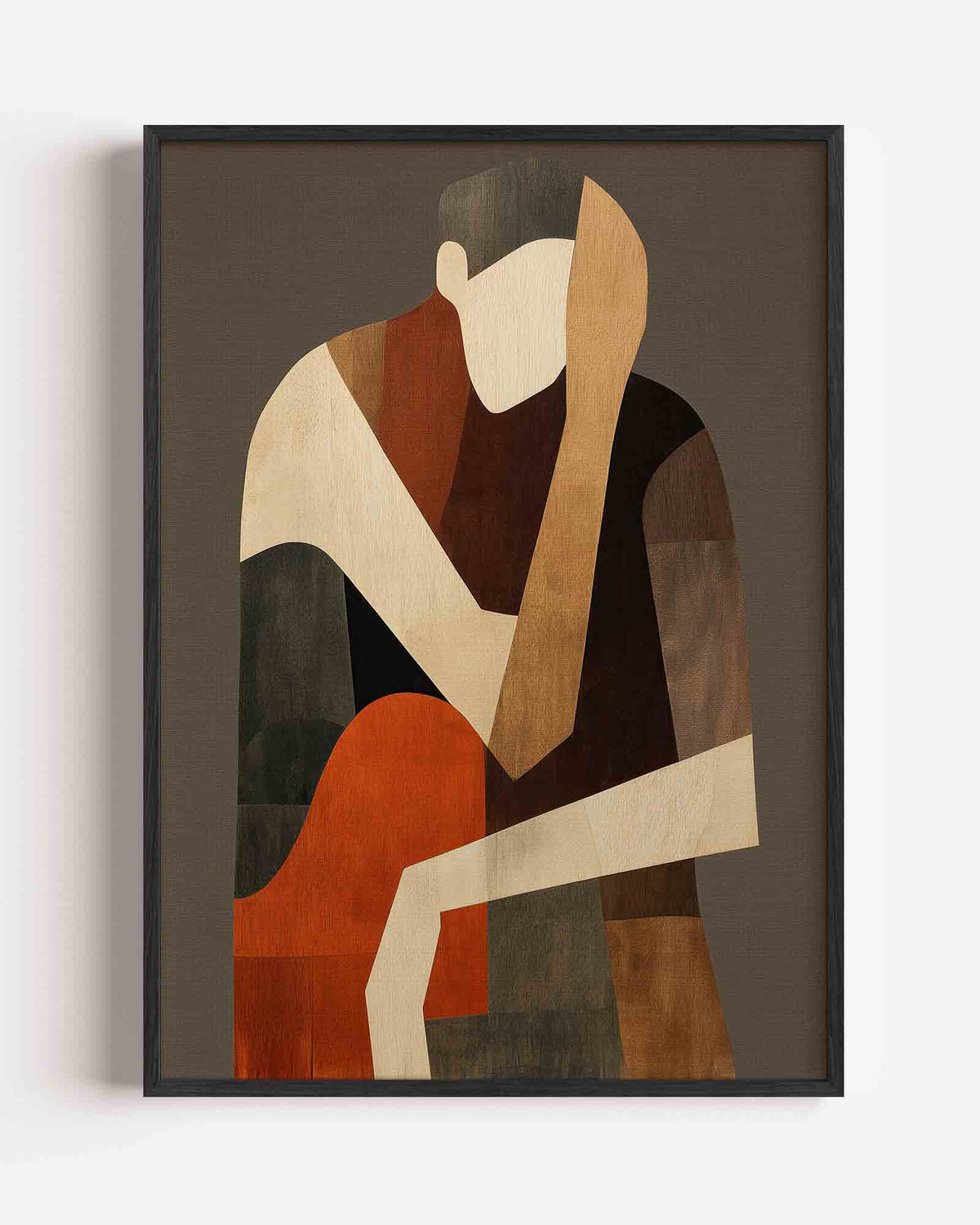 Abstracte figuur – abstracte portret poster als wanddecoratie