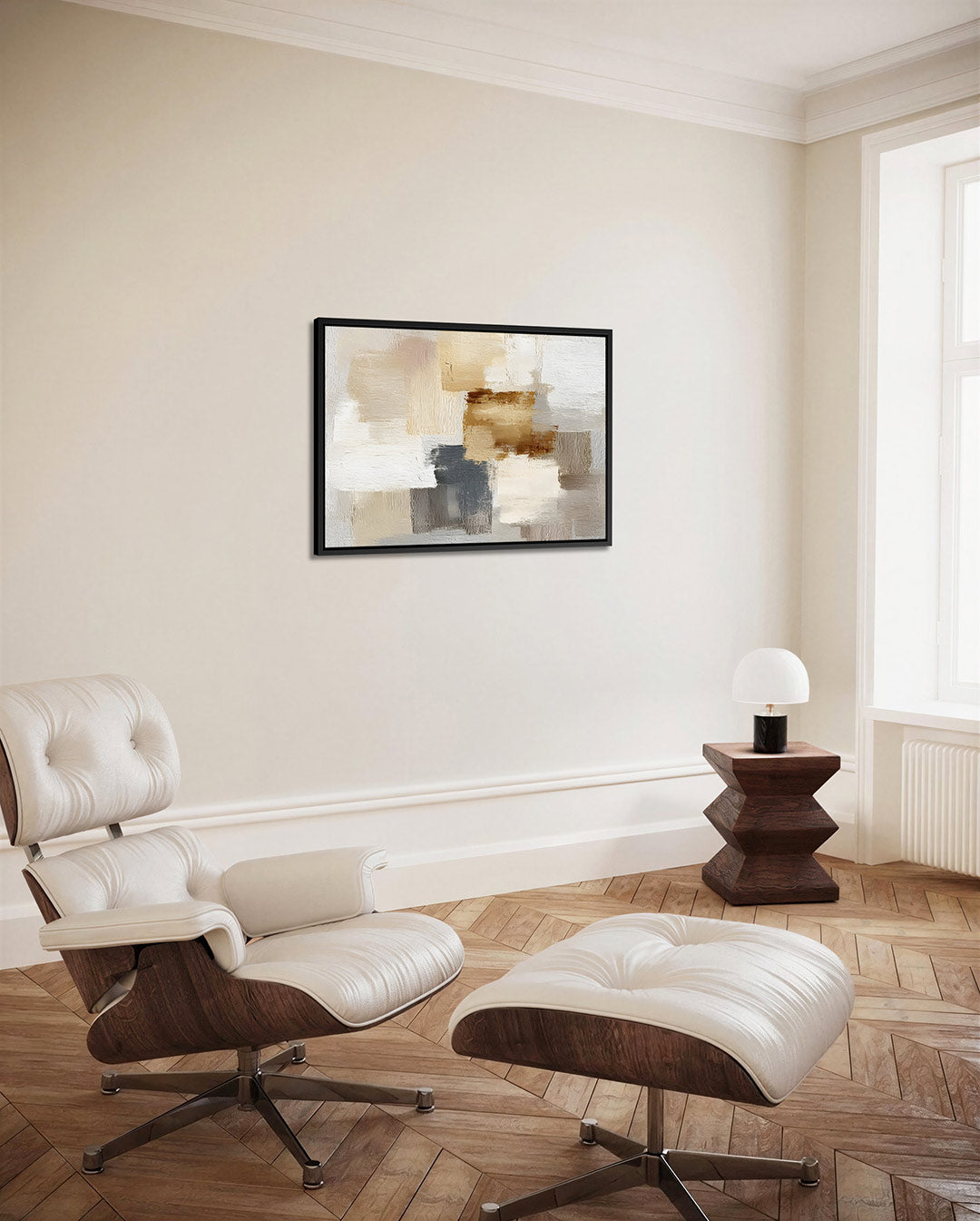 Zachte kleuren compositie – Aardse – alternatieve weergave van het kunstwerk