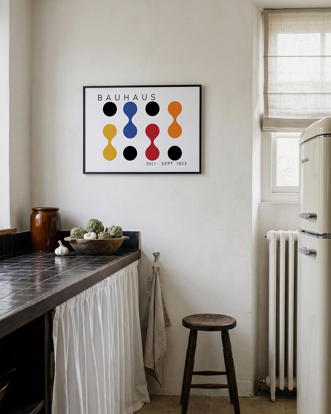 Vormen en vlakken – geometrische poster in Bauhaus-stijl van WallArtistic