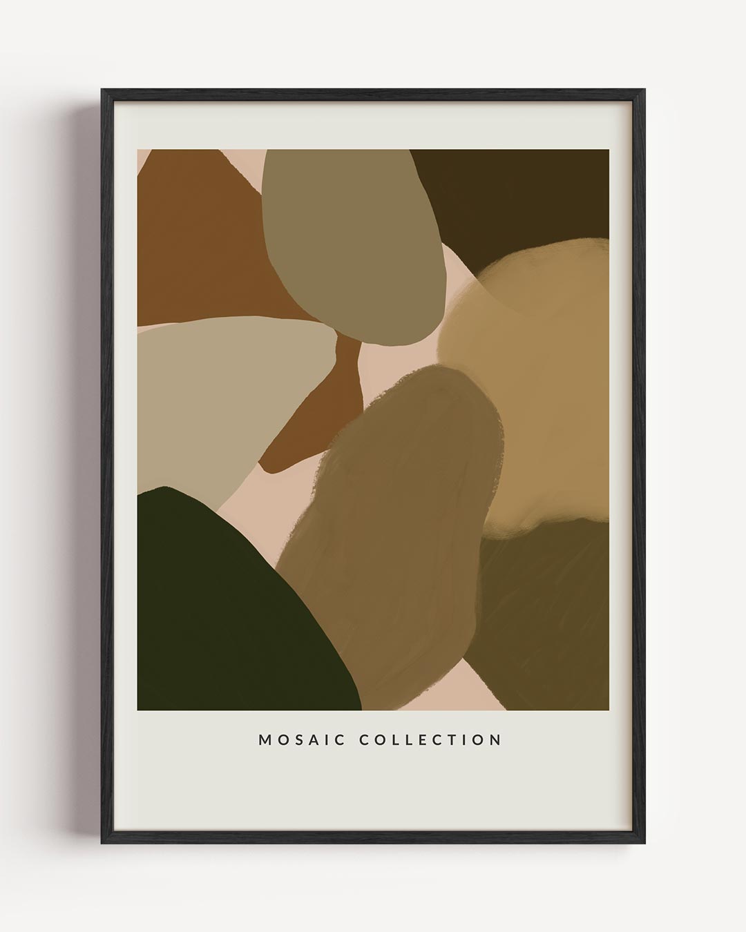 Natuurlijke Mozaïek Kunstposter – keuken portret poster als wanddecoratie