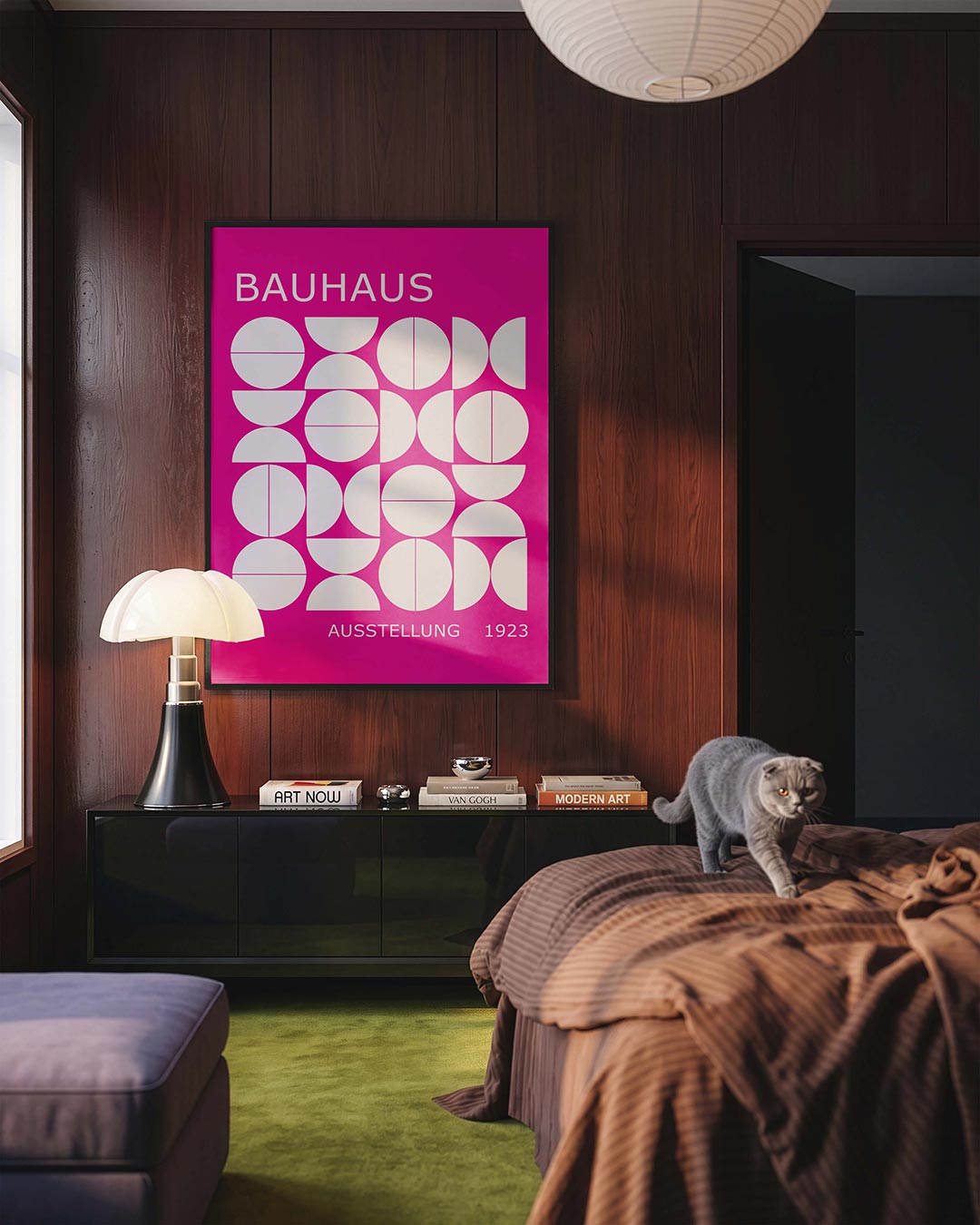  – geometrische Bauhaus poster in staand formaat