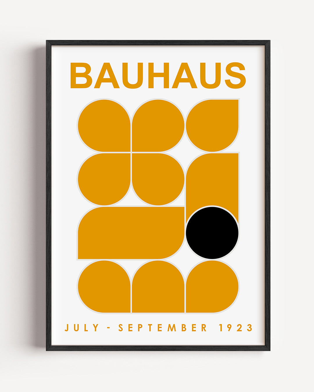 Vormen en vlakken – staande Bauhaus poster als wanddecoratie