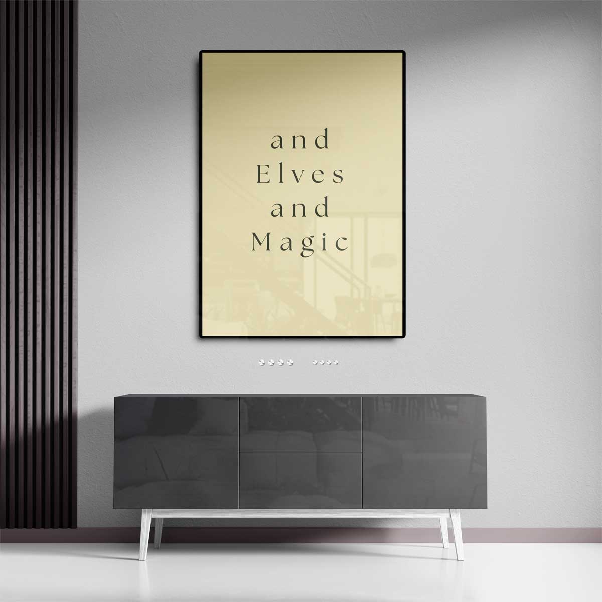 Elfen en Magie Poster – portret wandkunst van WallArtistic