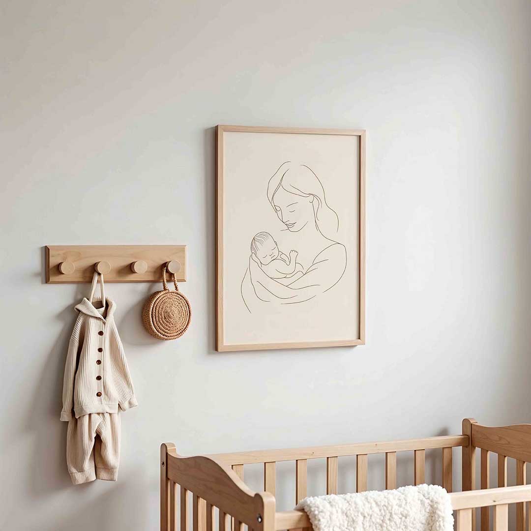 Moeder en kind – kinderposter in staand formaat