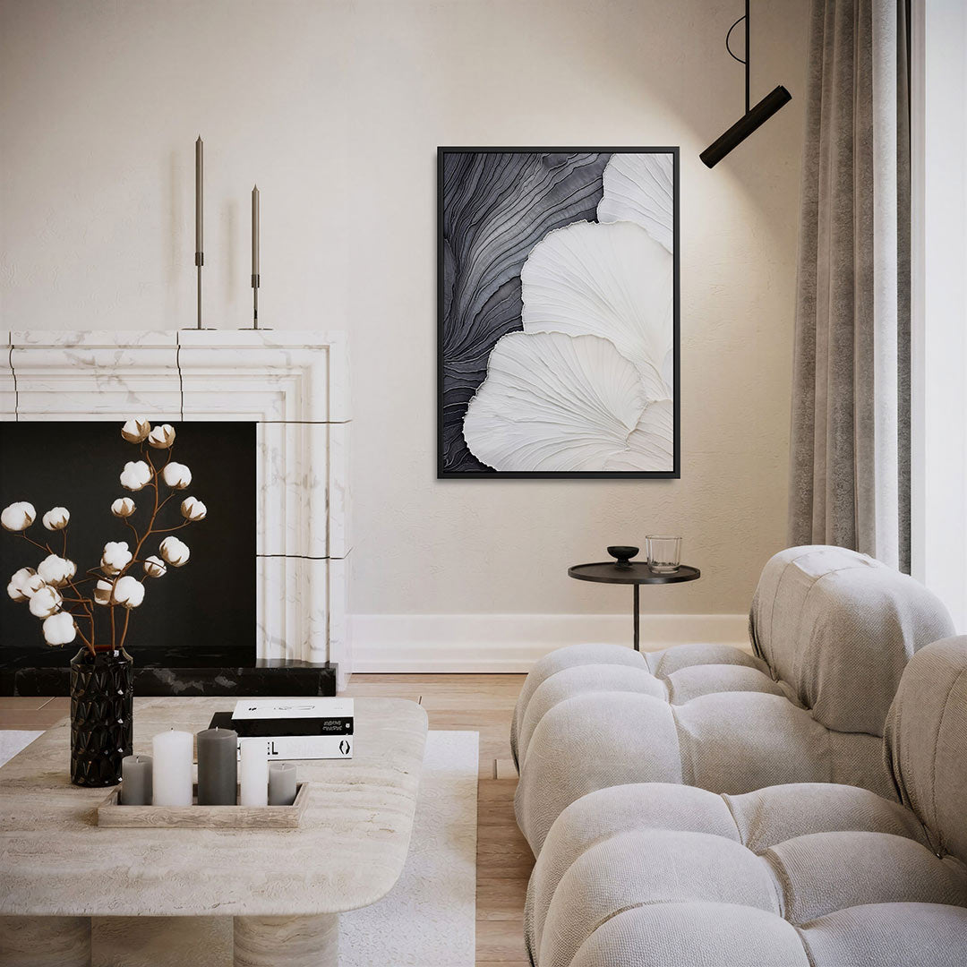 Organische lijnen – staand wanddecoratie kunstwerk
