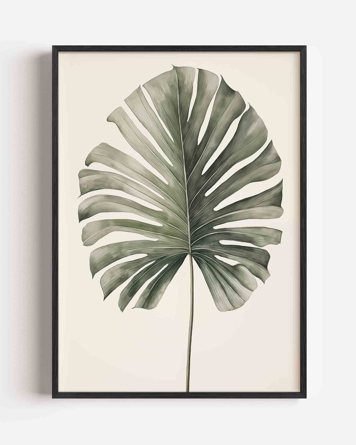 Monstera blad – jungle portret poster als wanddecoratie