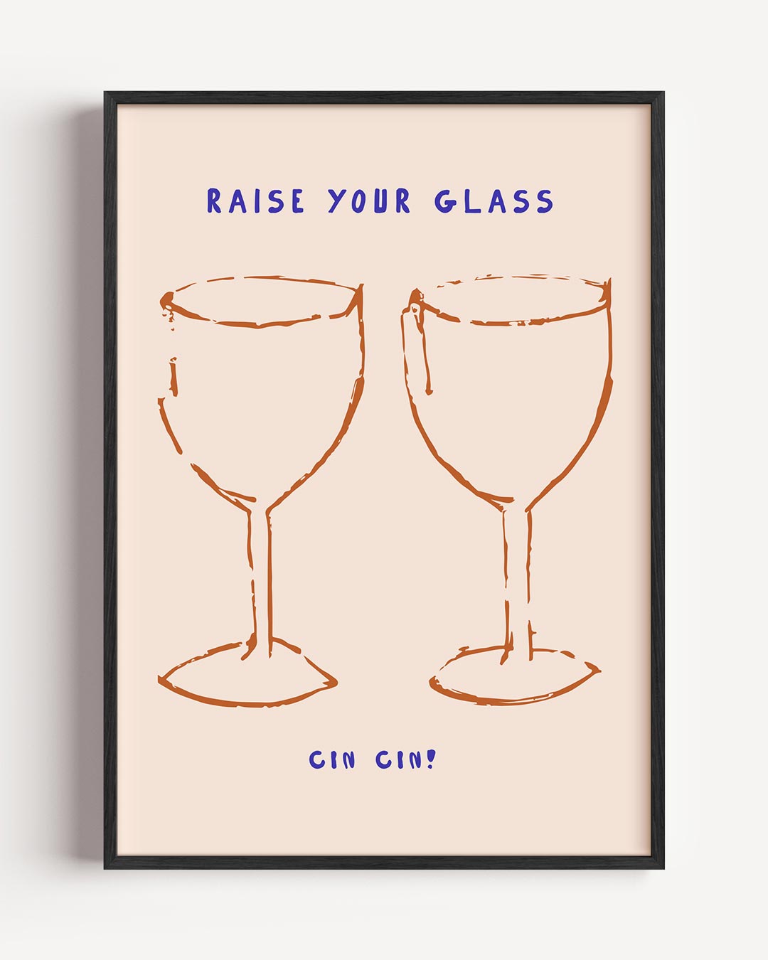 Cheers – keuken portret poster als wanddecoratie