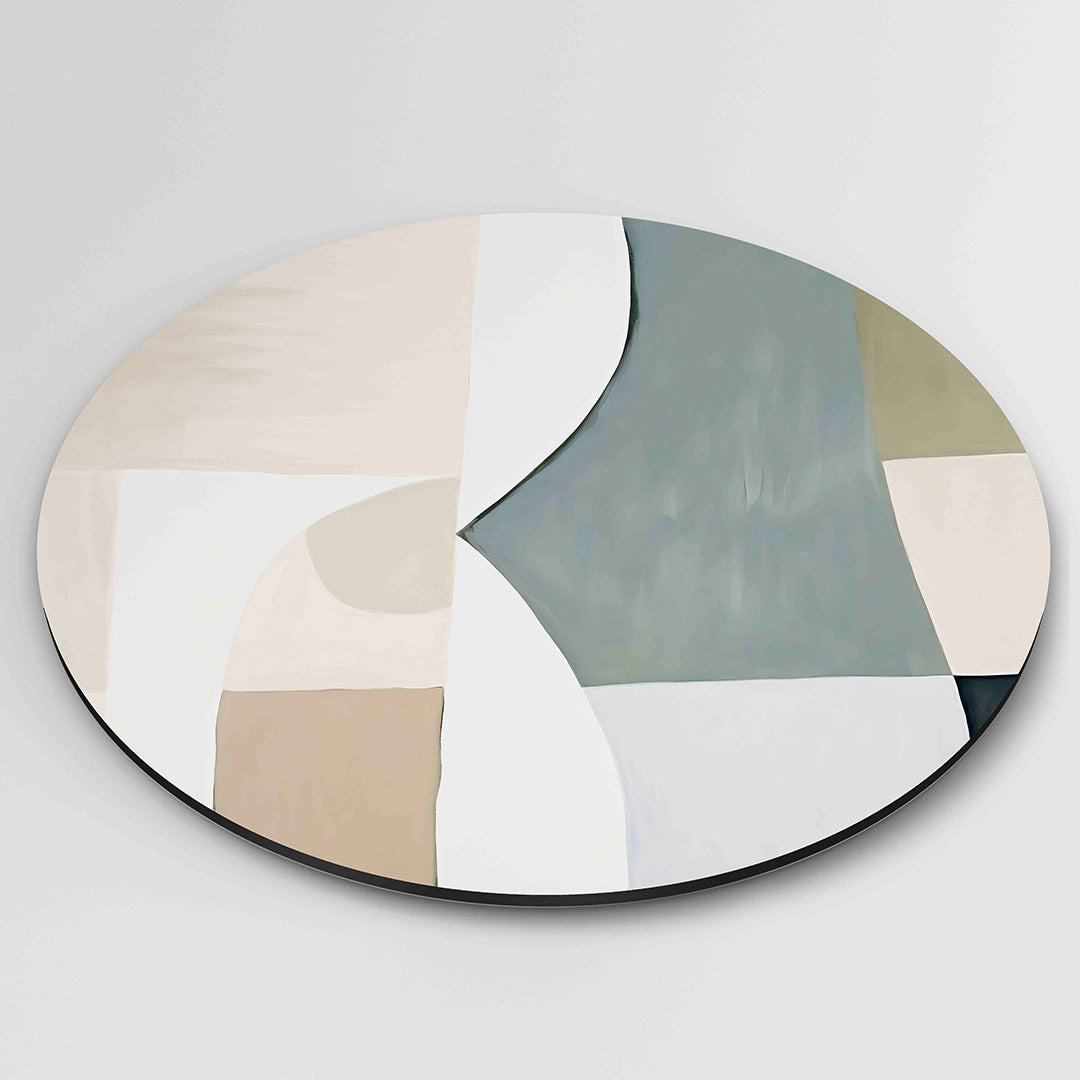 Abstracte vormen – ronde Pop Art wanddecoratie van WallArtistic