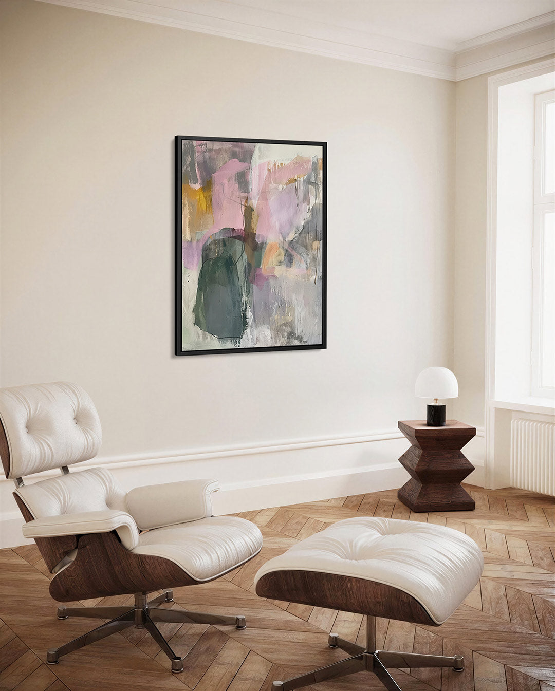 Kleurrijke vormen – staand wanddecoratie kunstwerk